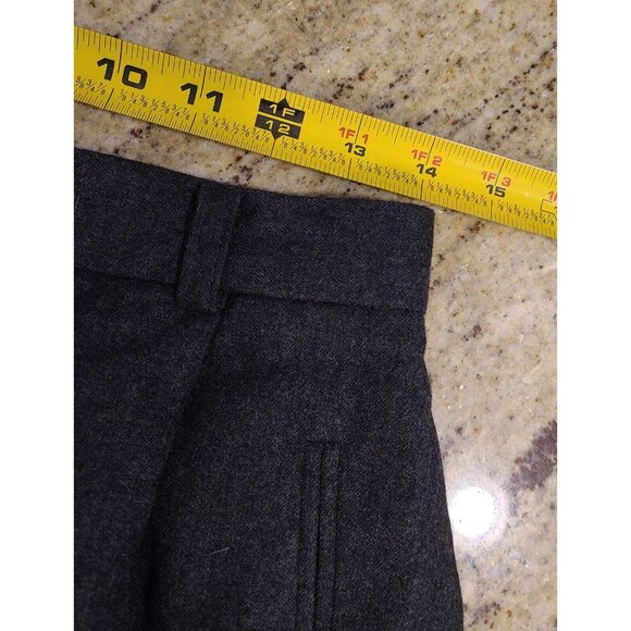 Ann Taylor Loft Women Size 10 Gray Straight Leg Dress Pants Trouser Wool Lined - Picture 3 of 14